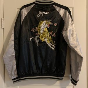 Vintage Japanese Sukajan Embroidered Bomber Jacket